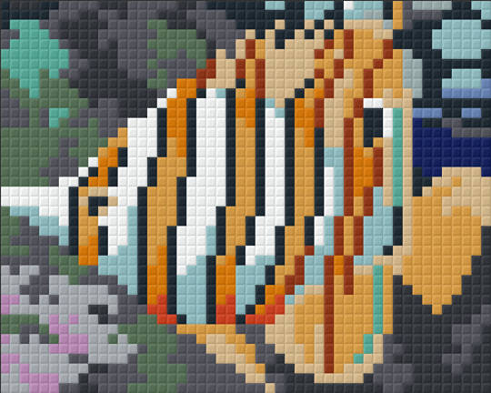 Angel Fish Facing Left One [1] Baseplate PixelHobby Mini-mosaic Art Kit